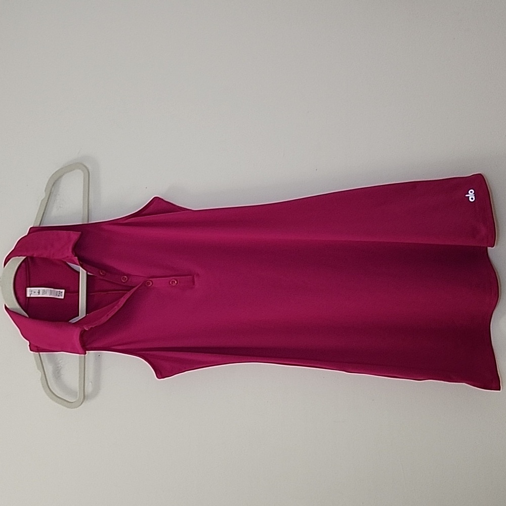 Alo Yoga Charmed Pink Tennis Sleeveless Polo Mini  Dress Size Small - Picture 8 of 16